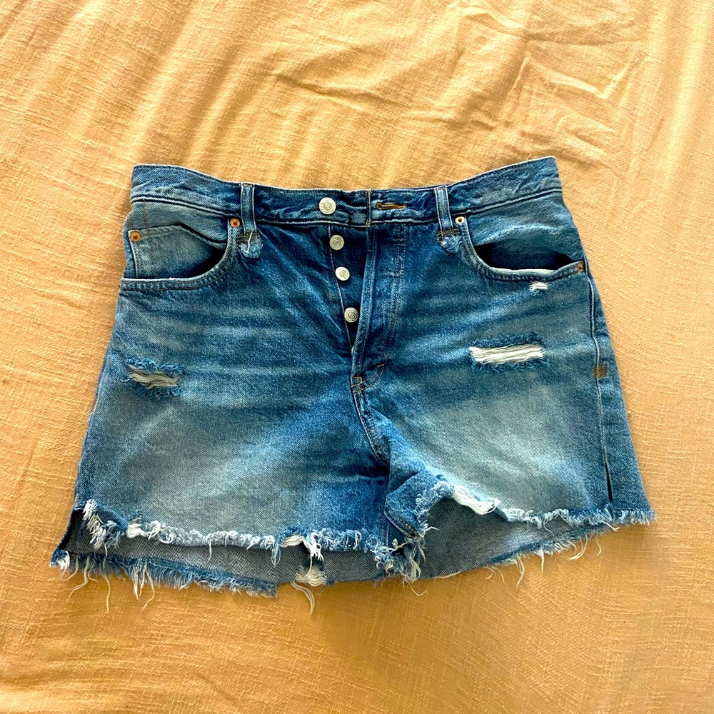 Free People Jean Shorts